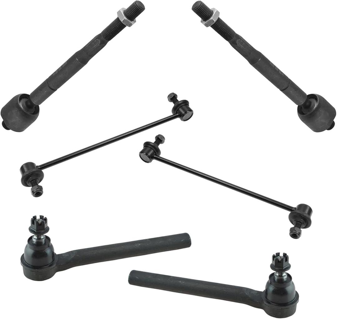 TRQ Front Steering & Suspension Kit Sway Bar Stabilizer Link Tie Rod Compatible with 2005-2010 Honda Odyssey