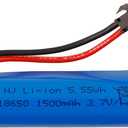 SWARK 3.7V 1500mAh 18650 Rechargeable Li-ion Battery SM-2P Joint with USB Charger for Rc Remote Control Car Toys