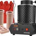VEVOR Electric Melting Furnace, 3kg+1kg Electric Metal Smelter Foundry, 1350W 2102/1150 Smelting Furnace Kit for Gold/Silver Jewelry & Copper/Aluminum Casting
