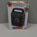 iLive Electronics ISB199B Wireless Tailgate Party Speaker, with LED Light Effects and Built-in Rechargeable Battery, Black