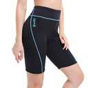 GoldFin Wetsuit Shorts for Women, 2mm Neoprene Short Wetsuit for Water Sports Surfing Diving Swimming Kayaking, M