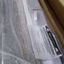 SmartStandard 32 x 84 inch White Sliding MDF Barn Door with 6FT Black Sliding Door Hardware Kit & Handle, Pre-Drilled Ready to Assemble, Waterproof PVC Coating, H-Frame