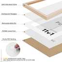 puthiac 11x17 Solid Oak Wood Picture Frame, Fits 8x12 with Mat or 11x17 Without Mat, Wall Display Only, Vertical or Horizontal, Plexi Front, 1 Pack, Natural Oak