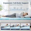 IULULU Twin Size Mattress Topper, 2 Inch Gel Memory Foam Topper