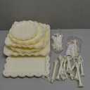 10 Pack Cake Stand Set with 3 x Two-Tier and 3 x Three-Tier Cupcake Stands, Plastic Dessert Table Stand Set 3 Tired Cookie Tray and 4 Pcs Dessert Trays (White)