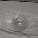 Crackle Globe LED Lamp Battery Operated, Lighted Glass Orb for Festival Christmas Decoration, Gold Mercury Glass Ball Light for Living Room Indoor (No Timer)