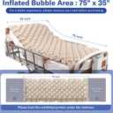 Alcedo Alternating Air Pressure Mattress Pad for Bed Sore and Ulcer Prevention, Hospital & Home Use Medical Mattress Topper for Bedridden Patient, Adjustable Ultra Quiet Pump and Waterproof Cushion
