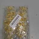 WILLBOND Christmas Handmade Crystal Leaf Napkin Rings Set of 18 - Rhinestone Gold and Silver for Dinner Parties, Weddings, Thanksgiving, Everyday Use (12 Pieces, Gold)