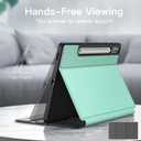 JETech Case for Samsung Galaxy Tab S9 FE+ / S9 FE Plus 12.4-Inch with S Pen Holder, Slim Folio Stand Protective Tablet Cover, Multi-Angle Viewing (Green)