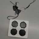 Tracker Tag for Android 4 Pack Luggage Tracker Tags Compatible with Google Find Hub App (Android Only) Bluetooth Tracker Key Finder and Item Locator for Wallets, Backpack, Suitcases-Black