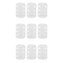 Toyvian 9pcs Bottle Cover Silicone -Scald Sleeve Heat Protective Case for Feeding Bottles Soft Non- Design Stylish Functional Accessory