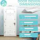 1 Set Peel and Stick Door Moulding Kit, Premade Wainscoting Panels, Self Adhesive 3D Trim for Interior Door Makeover Kits (1, Top11.8×22" Middle22×35.4" Bottom11.8×22")