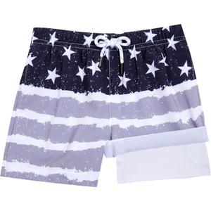 BRISIRA Boys Swim Trunks Bathing Suit Compression Boxer Brief Liner Swim Shorts Swimsuit Anti-Chafe Toddler Kids Youth Teen (2)