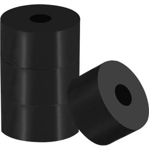 PATIKIL Multi Purpose Rubber Spacer, 4 Pcs 1.6"OD 0.4"ID 0.8"Thick Neoprene Round Anti-Vibration Isolation Pads Isolator Rubber Bushings Spacer Washer for HVAC Bolts Car Accessories