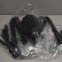 Halloween Spider Lights with Timer 73 LED Giant Fuzzy Spider Halloween Decor for Indoor Outdoor Halloweens Decorations Yard Porch Haunted House Scary Spider Web Display