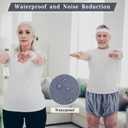 5 Pcs Adult Leakproof Underwear for Incontinence Washable Reusable Waterproof Pants Diaper Pull-On Cover Cloth Use Women Men(Large,Gray)