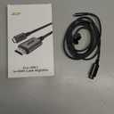 acer USB C to HDMI Cable for Home Office 6.6FT (4K@60Hz), Thunderbolt 4/3 Compatible, High-Speed Type C to HDMI 2.0 Braided Cord for MacBook, iPhone 17/16 Pro/Max, iMac, iPad Pro, Galaxy S25, Surface