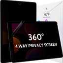 Peslv 360 Privacy Screen for iPad 9th 8th 7th Gen - 10.2 Inch, Anti Glare Blue Light Spy Filter Private Cover, High Sensitive Bubble-Free Easy Install Black Security Protector