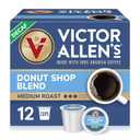 5 x Victor Allen's Coffee Decaf Donut Shop, 12 Count, Medium Roast, Single Serve Coffee Pods for Keurig K-Cup Brewers