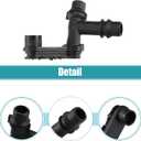 uxcell Engine Coolant Hose Connector for BMW 323i 1999-2000, 17111707817