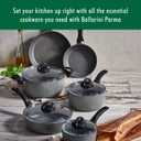 Ballarini 75001-652 Parma Forged Aluminum Nonstick Cookware Set, 10-Piece, Granite