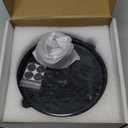 4 in 1 Marble Incense Holder, Natural Marble Incense Burner for Meditation, 9 Incense Holes Suitable for Most Incense Types (Black)