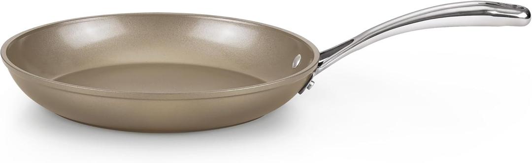 Cooks Standard Classic 10.5 Inch Hard Anodized Nonstick Frying Pan, Ceramic Cookware Skillet Egg & Omelet Pan, Induction, Compatible with Most Stovetops, Bronze
