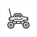 Monster Truck 2Pcs & Light-up Koala 2Pcs & Stretchy Gorilla 1ct & Unicorn Squeezie 2Pcs