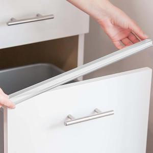 Cabinet Hero Slimline Cabinet Edge Protector - Prevents Chipping, Wear, Discoloration - Drawer Edge Guard, Bumper for Drawer - Easy Slip-On Installation - 3/ 4" Thick, 24" Length, White, Pack of 4