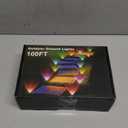 RGB Outdoor Ground Lights, 100Ft Color Changing Pathway Lights with Remote & App Control, Waterproof Walkway Lighting, Wired for Garden Yard Lawn Patio Best for Holiday Party