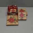 Briful Square Gift Boxes with Lids 4PCS Christmas Gift Box for Presents Nesting Assorted Sizes Present Boxes for Christmas Birthday Valentines Party Gift Wrap