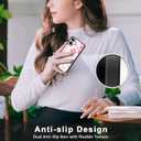 FANXI Pink Flower Phone Case Compatible with iPhone 16 6.1 Inch - Shockproof Protective TPU Cute Pink Floral iPhone Case Designed for iPhone 16 Case for Men Girls Women Boys (Bloom)