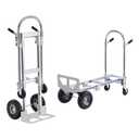 VEVOR Aluminum Truck, 2 in 1, 800 lbs Load Capacity, Heavy Duty Industrial Convertible Folding Hand Truck and Dolly, Utility Cart Converts from Hand Truck to Platform Cart with Rubber Wheels