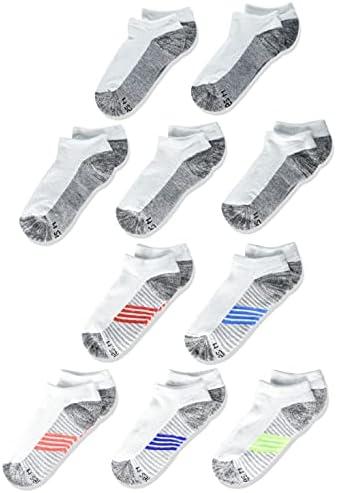Hanes Boys' Ankle and No Show Performance Sport Socks, 10-Pair Packs