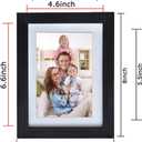 Giftgarden 4x6 Picture Frame Set of 8, 5x7 Matted to Display 4 by 6 Photos with Mat or 5 by 7 without Mat for Wall or Tabletop, Black