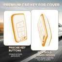 YALNORVA for VW Key Fob Cover, TPU Key Fob Case Cover Fits for VW Volkswagen Jetta Tiguan Passat Polo Beetle Golf GTI/R/MK6 5 Santan Sharan Bora Touran Car Accessories Smart Key Holder, White