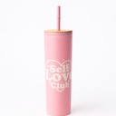 24 FL OZ Self Love Club TUMBLER WITH BAMBOO LID