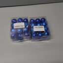 2 x Emopeak 24Pcs Christmas Balls Ornaments for Xmas Christmas Tree - 4 Style Shatterproof Christmas Tree Decorations Hanging Ball for Holiday Wedding Party Decoration (Navy Blue, 1.3"/3.2CM)