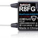 Radiolink 2.4Ghz R8FG 3ms Latency 8 Channels Gyro Receiver with Voltage Telemetry, Waterproof RX for RC Crawler Car Boat Radio Controller RC8X/RC6GS V3/RC4GS V3/RC6GS V2/RC4GS V2/T8FB/T8S/T12D/T16D