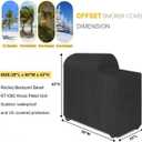 600D Heavy Duty Grill Cover for Recteq Backyard Beast RT1000 Wood Pellet Grill,Waterproof Grill Cover Accessories