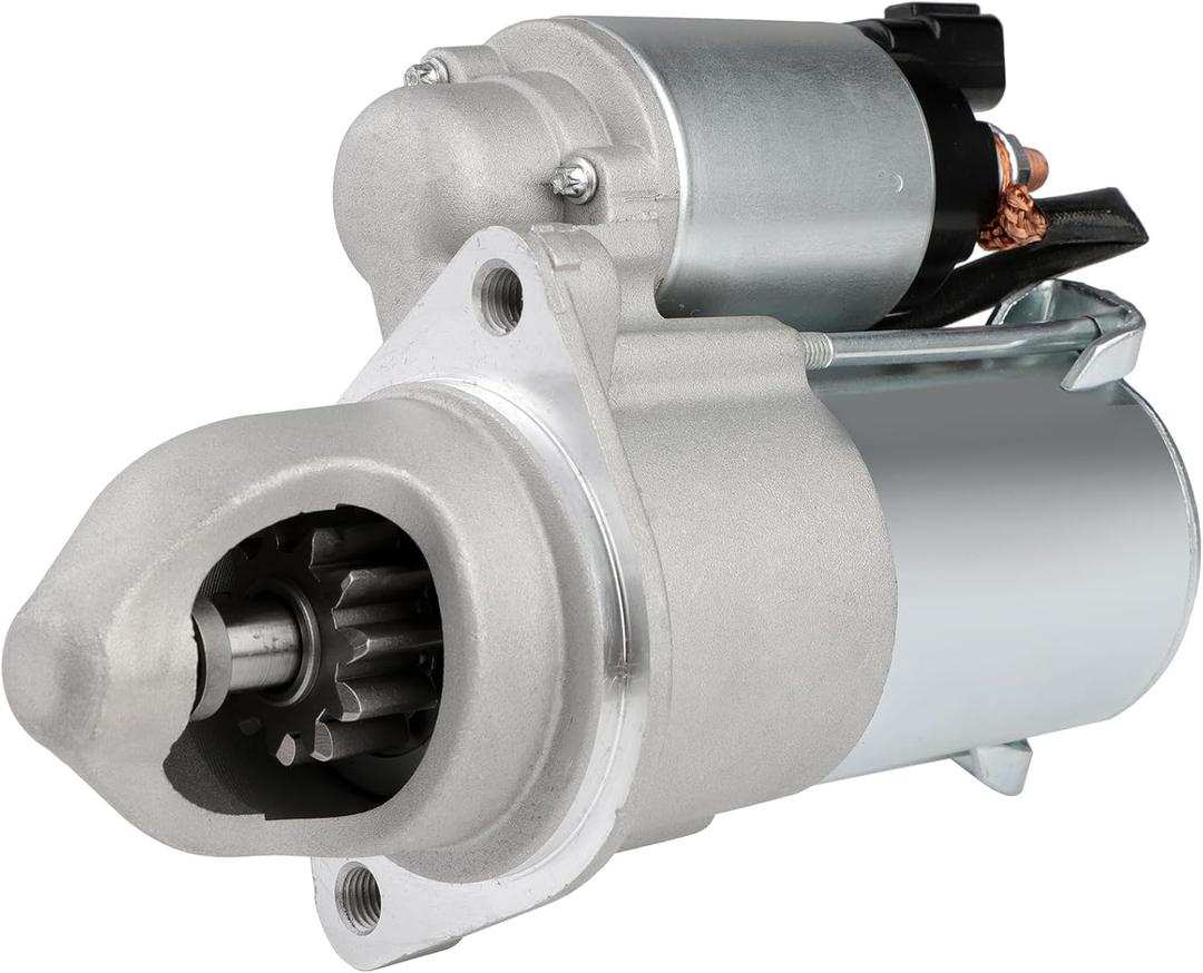 SCITOO Starter Motor 36100-25020 19090 for Hyundai for Santa Fe 2010-2014 Sonata 2009-2014 for KIA Optima 2013-2014 Sorento 2011-2014 2.4L 1.2 Kw/12 Volt CW 10-Tooth Pinion
