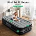 Sebor Air Mattress Twin with Built-in Pump 18", Comfortable Self-Inflating Air Mattress with High-Speed Pump, Durable Blow Up Mattress Twin with Storage Bag for Guests, Camping, Travel, Twin XL