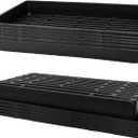 10 Pack 1020 Trays, Extra Thick Heavy Duty Seed Starting Trays - No Holes, No Leak, Reusable Propagation Flats for Microgreens, Seedlings, Plant Germination, Fodder and Transplant