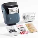 NIIMBOT B1 Pro Label Maker, 300DPI HD Label Printer, Ideal for Photos,Stores,Notes,Study Graphics, Small Business, Built-in a Roll of Label(2 x 1.2 inches-White), Blue