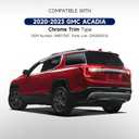 Tail Lights Assembly Compatible with GMC Acadia SL SLE SLT Denali 2020 2021 2022 2023 Chrome Bezel Rear Outer LED Taillights Left Driver Side Replacemment Replace GM2800316 84817347