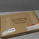 Amagic Magic Pure White Flameless Candles, Battery Operated Candles, Acrylic Flickering LED Pillar Candles with Remote Control and Timer, 3D Wick, Yellow and Blue Glow, D2.2 xH5.5 6.5" 7.5", Set of 9