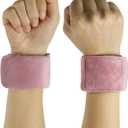 Sensory Weighted Bracelets Breathable Weighted Focus Bracelets (2 Pack) - Adjustable Sensory Wristbands for Enhanced Concentration & Comfort (Pink)