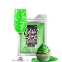 Green Edible Glitter for Cocktails Easter Luster Dust Edible Cake Glitter 15g Food Grade Drinks Shimmer Powdered for Cupcake Fondant Baking Chocolate Strawberry Candy Cookie
