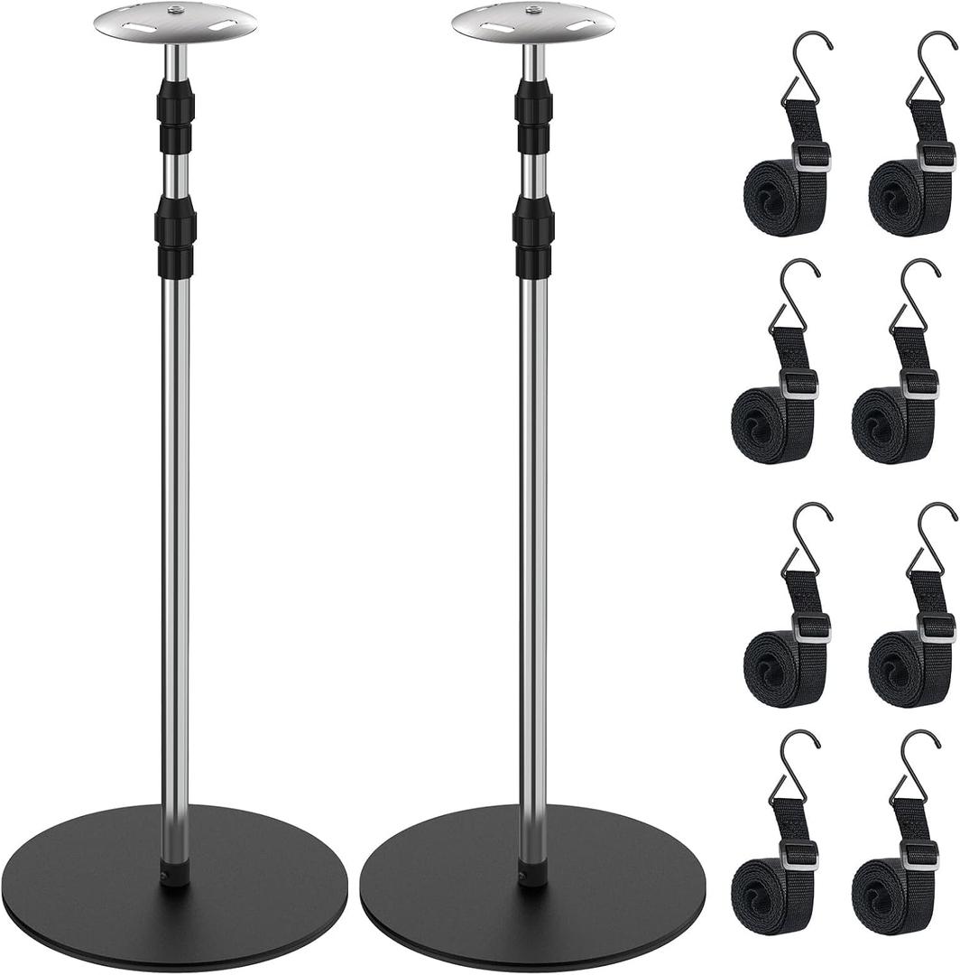 Boat Cover Support Poles 2 Pack, Stainless Steel Pontoon Boat Cover Support Poles System Adjustable 30.7"-71", Heavy-Duty 3.75 lb Metal Base Boat Tarp Accessories for V Hull, Jon, Bimini Tops
