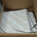 CAROMIO Living Room Rug - 9x12 Washable, Non Slip Geometric Modern Abstract Area Rug, Cream